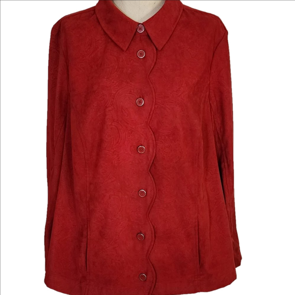 CJ BANKS RASPBERRY JACKET